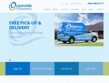 Tablet Screenshot of oceansidecleaners.com